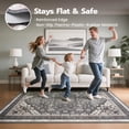 thumbnail image 4 of Joyfy Washable Floral Area Rug Non-Slip Soft Carpet with Rubber Backing for Living Room, Bedroom, Dining Room, Kids Nursery and Bedside Indoor Use, 4 of 6