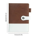 thumbnail image 5 of Sylvtty A5 Executive Notebook Thick Paper Notebook with Faux Leather Cover 192 Pages Personal Diary Notepad for Business Meetings, 5 of 7