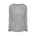 thumbnail image 4 of Womens Tops! Comdrip Long Sleeve Shirts for Women Business Casual Tops Fall Fashion Clothes Workout Plus Size Teacher School Outfits 2025 Womens Fall Tops Grey 2XL, 4 of 7
