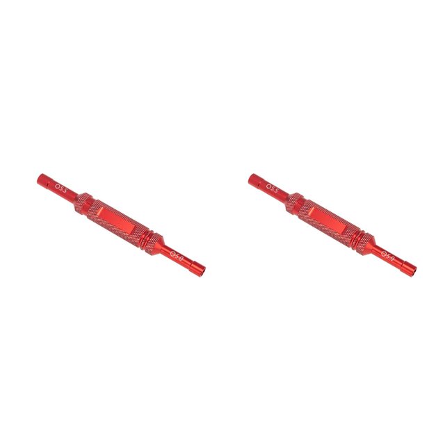 Tholdsy Manguito de desmontaje de coche RC, herramienta de desmontaje de tuerca conveniente de mano, herramienta de reparación de equipo de Rojo 2piezas