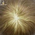 thumbnail image 4 of Lyrical Hair Toupee for Men Fine Mono Mens Toupee Human Hair Replacement Systems Monofilament with NPU Hairpiece for Man Black Brown Blonde Gray Hair Wig Unit, 4 of 8