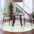 thumbnail image 5 of Green Buffalo Plaid Round Rug 6ft Washable Circle Kitchen Rugs Non Slip Farmhouse Checkered Watercolor Large Area Rug Indoor Floor Carpet for Bedroom Living Room Home Office Dining Room Nursery, 5 of 9