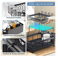 thumbnail image 4 of Escurridor De Trastes Platos Fregadero Acero Inoxidable, 4 of 4
