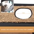 thumbnail image 2 of BIMZUC Double Deck Cat Window Perch Hammock Bed with Strong Suction Cups Holds Up to 44lbs 20kg Dimensions 22.4 inches / 57 cm by 7.5 inches / 19 cm Pet Resting Sunbath Seat Furniture Space Saving, 2 of 9