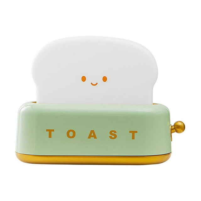 Lámpara de mesa Con luz nocturna de pan tostado jinwen luz nocturna LED verde