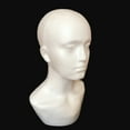 thumbnail image 3 of Naierhg Mannequin Hat Display Lifelike White Foam Mannequin White, 3 of 6