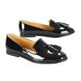 thumbnail image 4 of XY London Womens Betsy Tassel Pointed Flat Loafers, 4 of 5