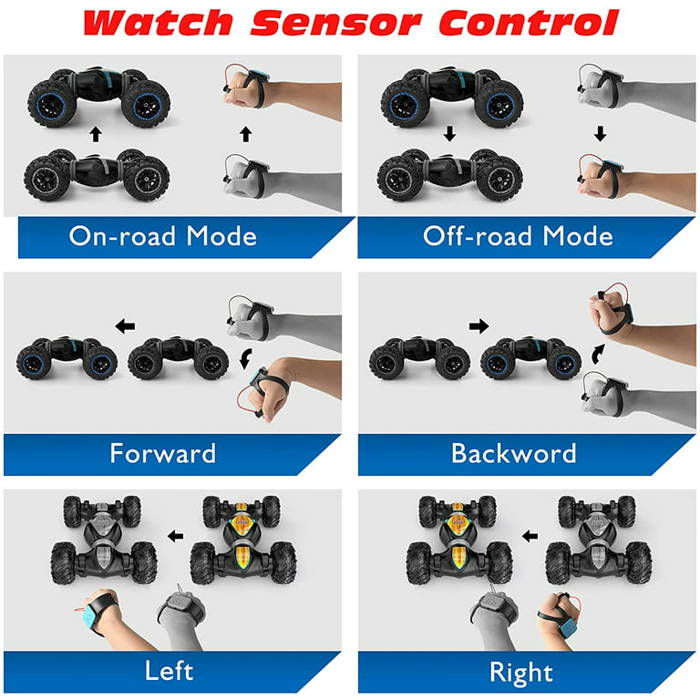  Gesture Sensing RC Stunt Car Toys for 6-12 yr