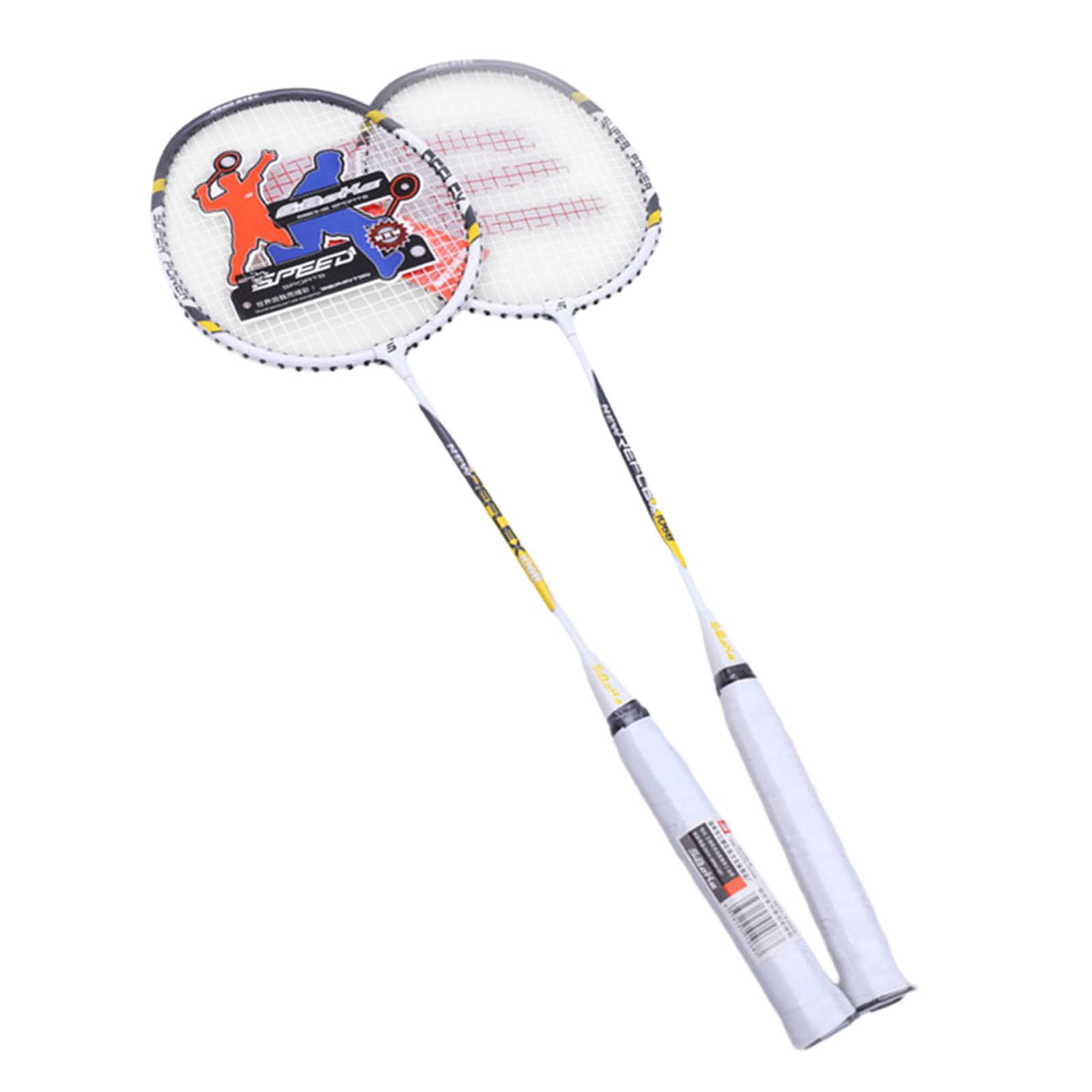 Baoblaze 2 Pieces Badminton Racquet Set Durable Badminton Rackets for Children Adults