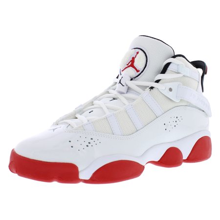 Air Jordan 6 Rings (GS) 323419-160 Kids Boys Red White Basketball Shoes LOL80 (5Y)
