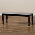 thumbnail image 6 of Skyline Decor Grey Fabric Upholstered and Dark Brown Finished Wood Dining Bench, 6 of 7