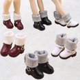 thumbnail image 3 of Patines de material cuero Botas Botines Ropa Accesorios Juegos de Bebé '' - Granate, 2.8cm yotijar Zapatos de muñeca, 3 of 8
