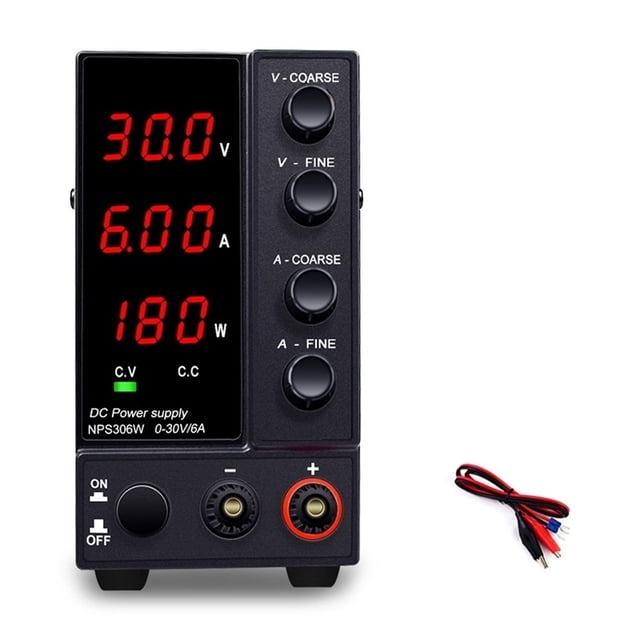 Alimentation CC Réglable 30V 10A 60V 5A pour Laboratoire, Source d'Alimentation Stabilisée, Interrupteur Régulateur de Tension, Facile à Utiliser