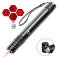 thumbnail image 1 of Puntero láser rojo de alta potencia: recargable, de largo alcance y haz fuerte. Ideal para senderismo, camping, caza y guía con aleación de aluminio., 1 of 5
