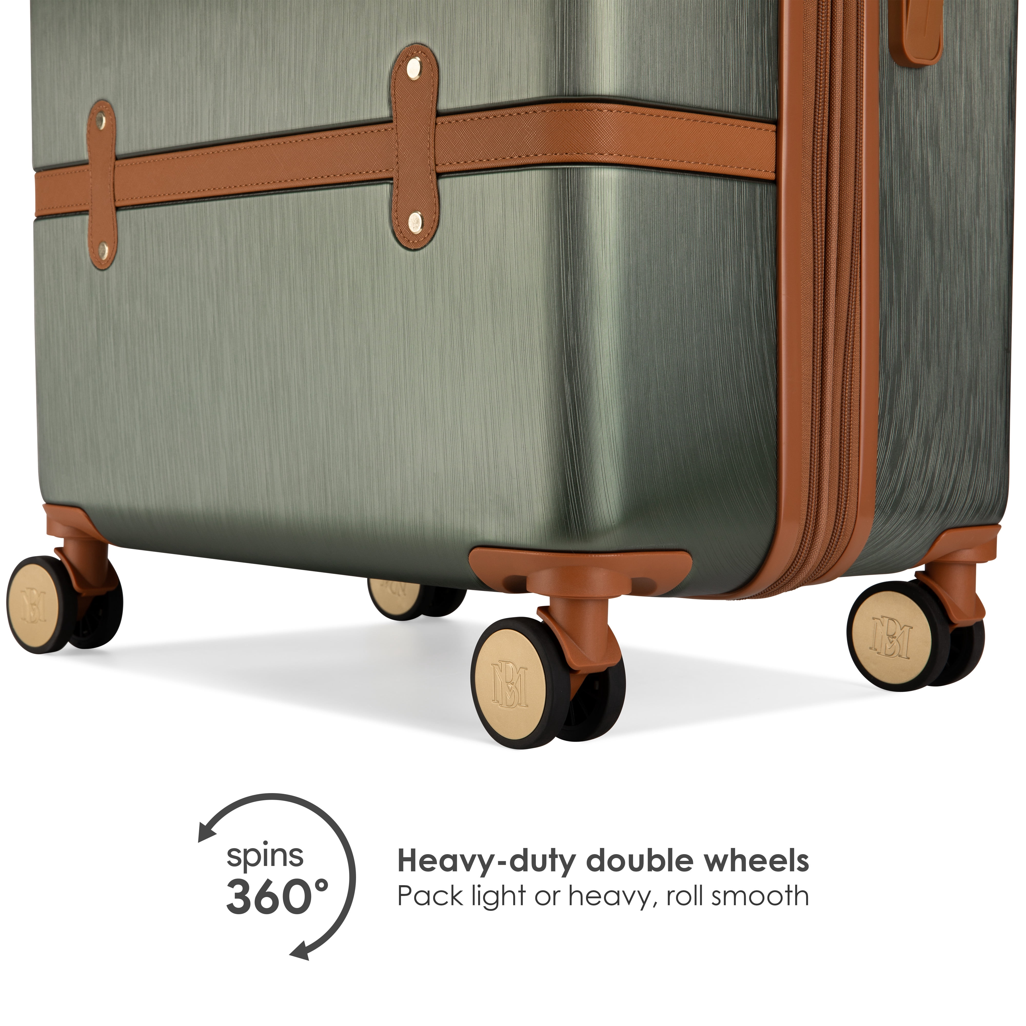 Grace 3 Piece Expandable Retro Luggage Set