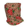 thumbnail image 2 of KLL Rose Mix Leopard 1 Pirnt Wicking Running Beanie Head Wrap Cycling Bandana for Men Women, 2 of 8