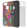 thumbnail image 4 of Google Pixel 3 Case With Tempered Glass Screen Protector, Kaesar Slim Hybrid Dual Layer Graphic Fashion Colorful Cover Armor Case for Google Pixel 3 (Colorful Mandala), 4 of 5
