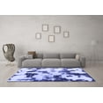 thumbnail image 3 of Ahgly Company Indoor Square Abstract Blue Modern Area Rugs, 4' Square, 3 of 4