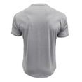 thumbnail image 6 of GuangCheng Mens Short Sleeve T-Shirts,Colorblock,Striped Tops with Chest Pocket,Regular Fit,Soft,Breathable,Comfortable,Casual Wear Shirts,Gray,Size 3XL, 6 of 7