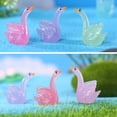 thumbnail image 5 of HYmarket Luminous Swan Figurine Set - Anti-fade, Shatter-proof, Lightfast Collectible Micro Landscape Ornaments, Waterproof, Home Decor (10Pcs), 5 of 8