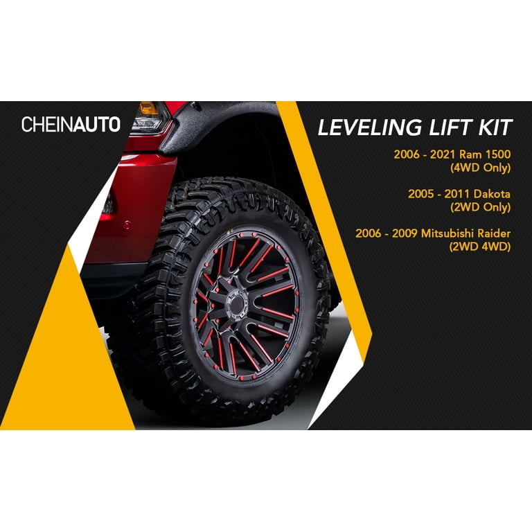 Dynofit 3'' Leveling Lift Kits For 2006-2023 Dodge Ram 1500 4wd 2005 2011 Dodge Dakota 2wd 4wd Raise 3 Inch Front Strut Spacer