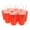 Orange, variant on Rolling Sands 22 oz Reusable Plastic Cups with Lids, 10 Pack, USA Made Orange Tumblers; Includes 10 Reusable Straws; Dishwasher Safe