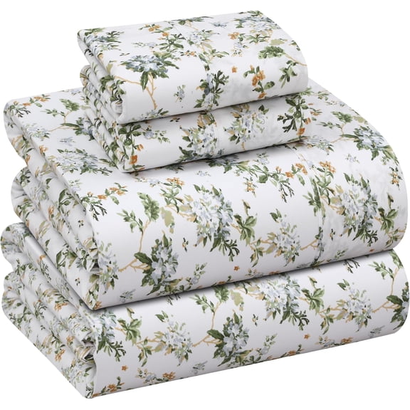 100% Cotton Percale Queen Sheet Set in Heritage