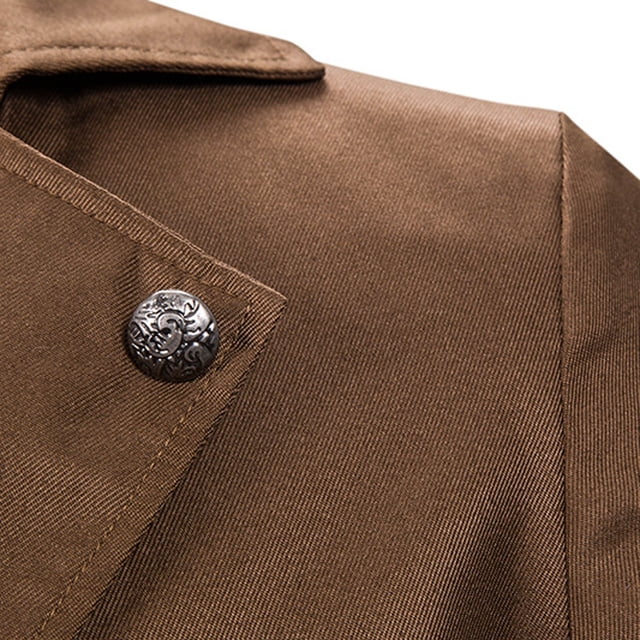 Robe de Soirée pour Homme Smoking à Manches Longues Simple Cinq Boutons Col Rabattu Complet