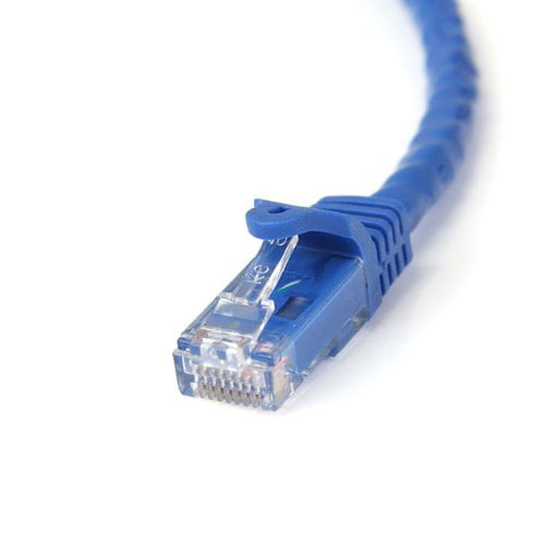 Black Cat 6 Cable Patch Cable Ethernet Cord 25ft Long Network Cable StarTech.com Cat6 Ethernet Cable Snagless Cat5 Cable 25 ft
