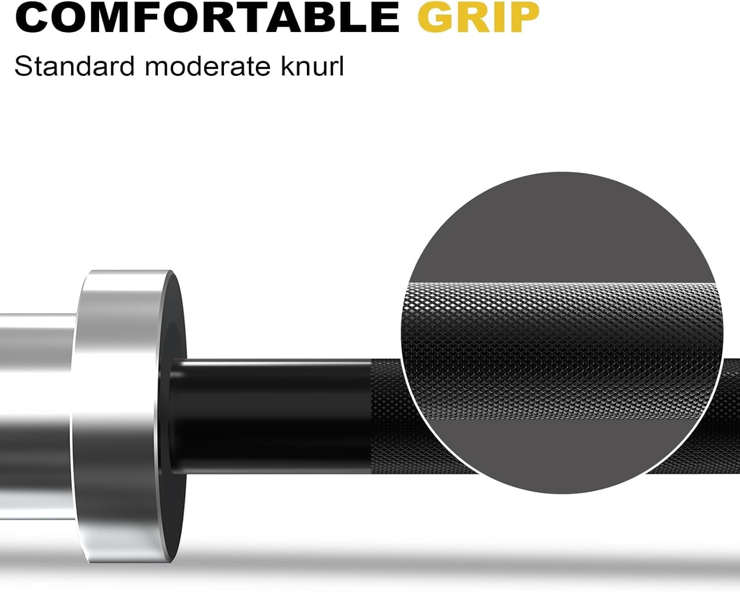Barbell Bar, 2 Inch Weight Bar for Lifting,  Thrusts,  Strength Training Bars 4ft/5ft/6ft