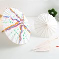 thumbnail image 3 of White Color Paper Decorative Umbrella Parasol Wedding Bridal Party Decor Photo Prop (60cm), 3 of 8