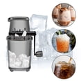 thumbnail image 4 of tredstone Manual Ice Block Breaking Crusher Snow Cone Machine Dining Kitchen Blender Party Camping Picnic Cold Beverage Shaver Gray, 4 of 7