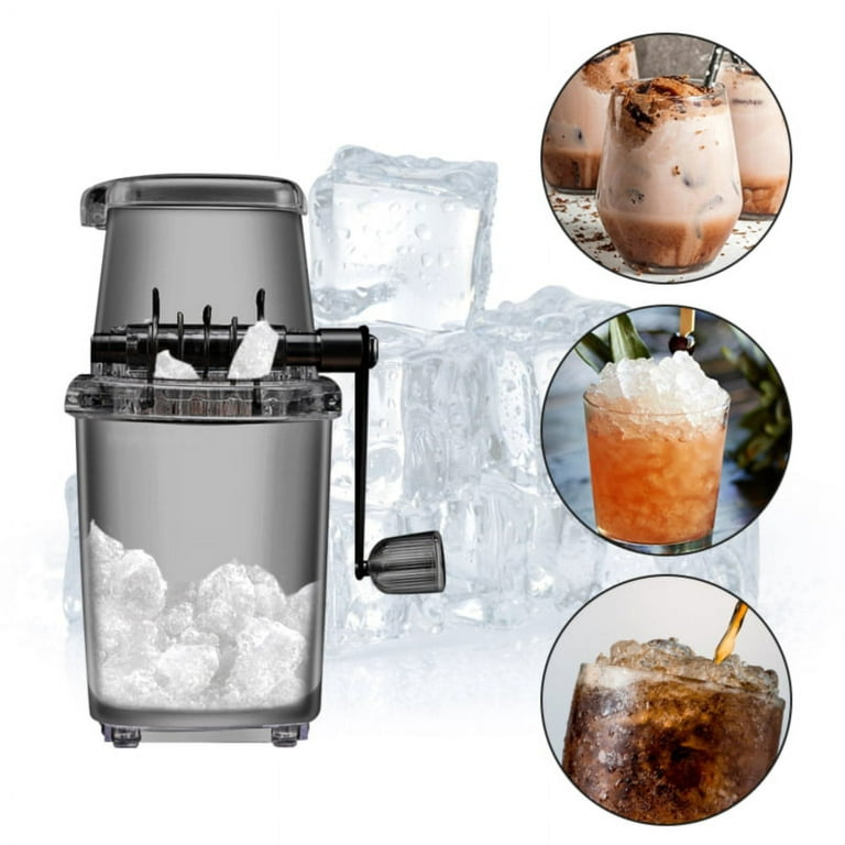 Shaved Ice Machine, Mini Manual Ice Crusher, Portable Ice Maker Crushed Ice  for Kitchen