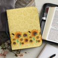 thumbnail image 6 of HELLHERO Sunflower Pattern Bible Bag, Sturdy PU Leather Bible Cover for Church Christian Prayer, Protective Bible Protector, 6 of 12