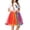 A, variant on RUTAYY Carnevale New Women Tulle Skirts Knee Length Long Adult Tutu Layered Short Prom Party Midi Skirt Solid Color Smocked Boho Pleated Skirts