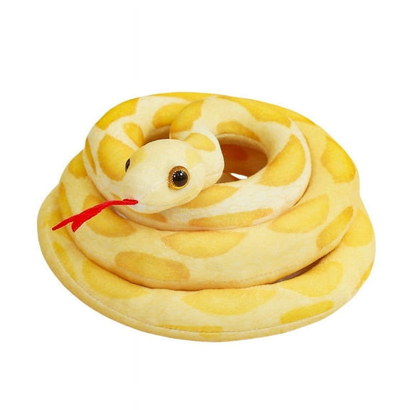 Fnochy Realistic Snake Toy, Lifelike Stuffed Snake, Giant Plush Snake, Fake Snake for Kids, Jungle Adventure Toy - Perfect for Parties, Pranks, and Home Decor!