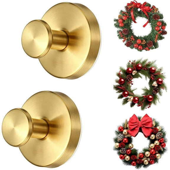 2 Pack Suction Cup Wreath Hangers For Front Door Garland Hanger 11 Lb -22 Lb Suction Wreath Hanger For Glass Door No Drill Suction Hooks For Bathroom Halloween Christmas Decorations,Reusable