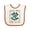 White and Orange, variant on Inktastic Earth Day Every Day 2025 Environmental Girls Baby Bib