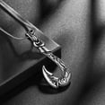 thumbnail image 4 of Jewmon Fishhook Necklace for Men Stainless Steel Fish Hook Pendant Chain Gift for Him, 4 of 6