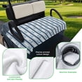 thumbnail image 5 of Golf Cart Seat Covers for 2 Seater, Navy Blue Anchor Nautical Soft Microfiber Cart Seat Towel Blanket, Blue Coastal Ocean Absorbent Breathable Non Slip Bench Seats Protector for Golf Course 51"x31", 5 of 9