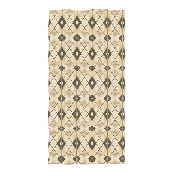 Oversized Beach Towel Extra Large Absorbent Microfiber Bath Towels Soft Quick Drying Coffee Block 74"x37"