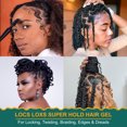 thumbnail image 2 of Stylo Locs Black Castor Oil & Sea Moss Gel - Super Hold Frizz Control Hair Gel for Unisex (16oz), 2 of 4