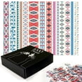 thumbnail image 2 of Ambesonne Tribal Jigsaw Puzzle Durable Cardboard, Motifs, 1000 pcs, Multicolor, 2 of 5