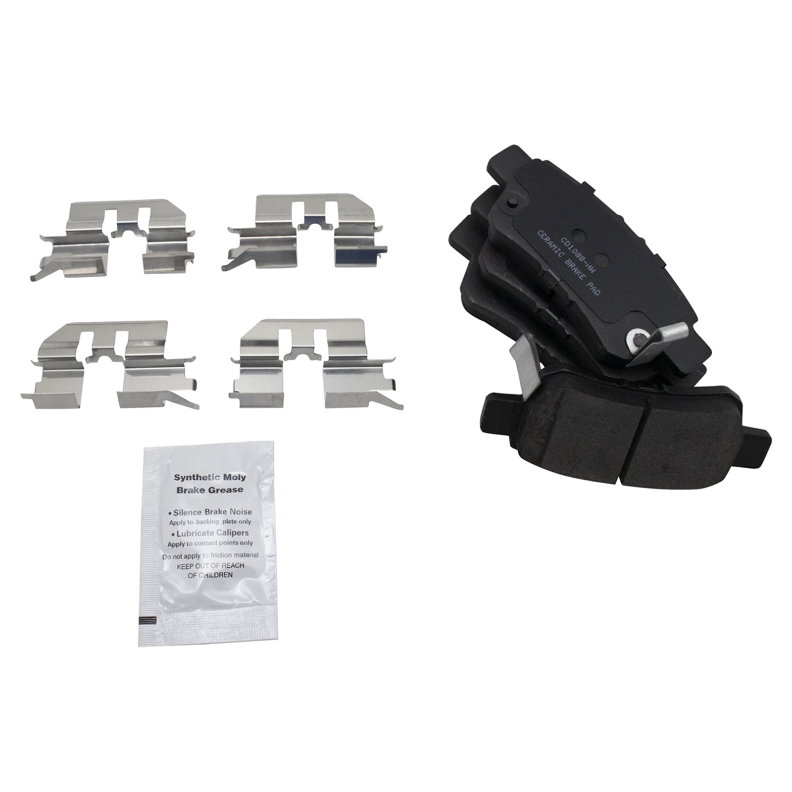 TRQ Front & Rear Posi Ceramic Disc Brake Pad Set Kit for Honda Odyssey New BFA12997
