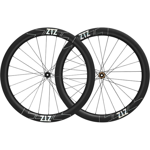 ZTZ 700C Carbon Road Bike Wheelset, Ultralight 51mm Depth 30.6mm Width Disc Brake Bike Wheels,Front & Rear 24H High-Strength 700c Clincher Rims, Compatible with 8-11 Speed Cassettes