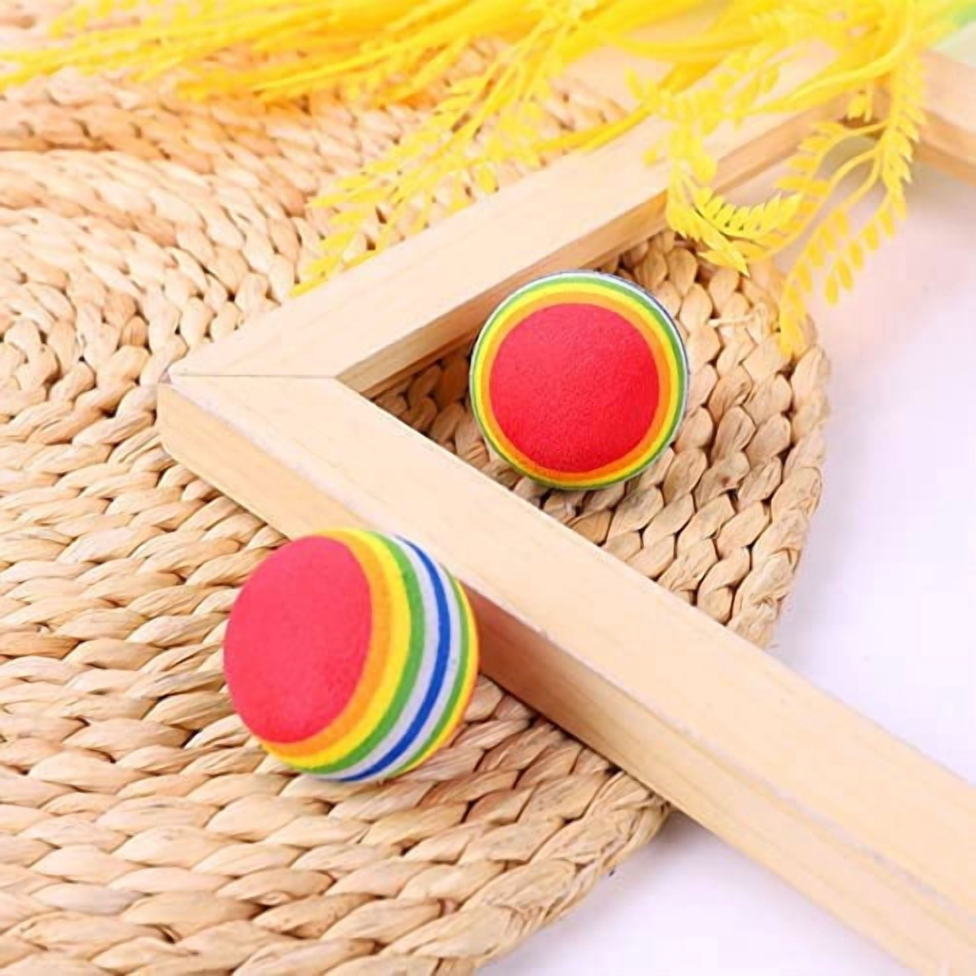 50pcs 1.38" Cat Toy Balls Interactive for Indoor Cats Red Rainbow Soft EVA Foam Kittens Favorite Toys 35mm Dia. Small Dogs Puppies Toy Balls Bulk Activity Chase Quiet Play Sponge Ball
