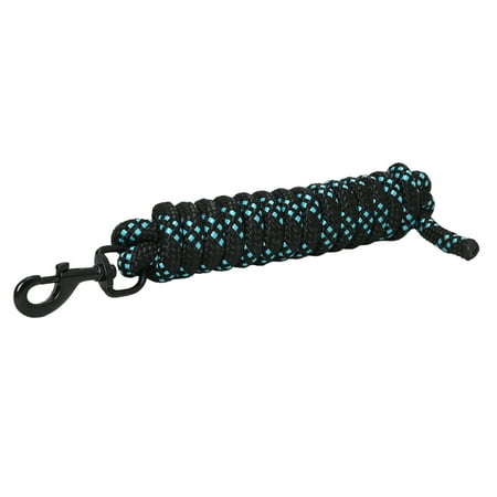 

8 ft HILASON Western horse Specially Designed Blocker Lead rope Black/Turquoise