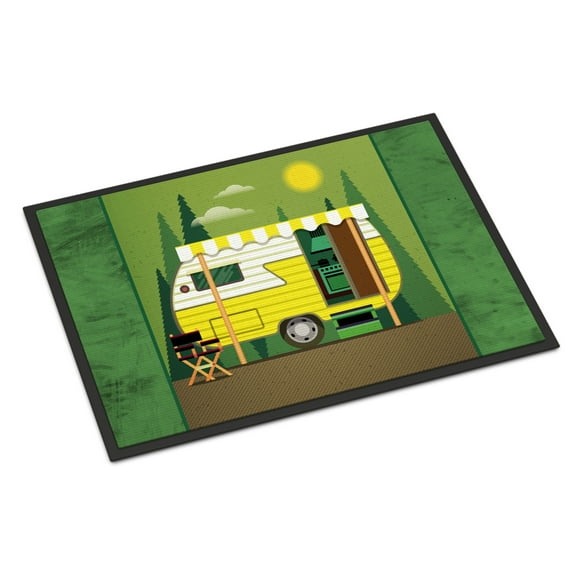 Greatest Adventure Retro Camper Doormat 18x27