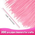 thumbnail image 2 of Topboutique Pipe Cleaners 200 Pcs Pink Chenille Stems Craft Supplies 12 inch Long Fluffy Pipe Cleaners Pipe Cleaners Flower Kit for Creative DIY Art Craft Projects,Christmas Decor, 2 of 7