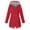 Red, variant on PATLOLLAV Fall Clothes for Women,Womens Casual Solid Jacket Outdoor Plus Size Hooded Windproof Loose Coat Yellow XL
